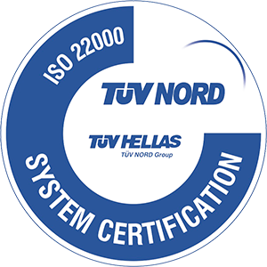ΠΙΣΤΟΠΟΙΣΗ ISO 22000 TUV NORD